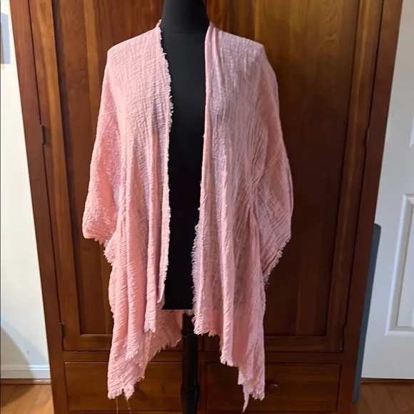 Vince Camuto Textured Shawl Cover Up - Picture 1 of 6
